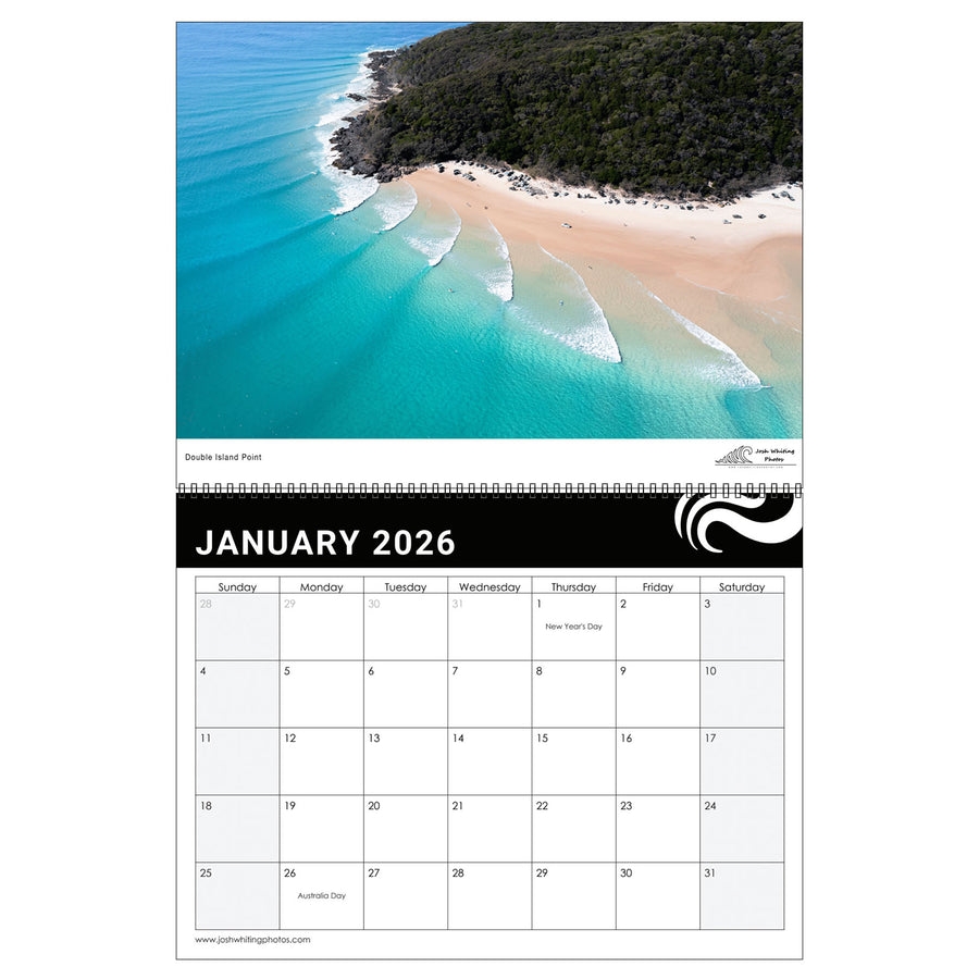 2026 Sunshine Coast Wall Calendar