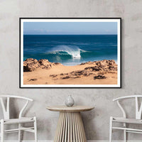 Framed print black frame