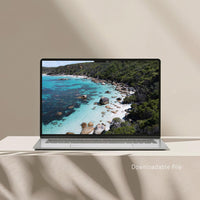 Digital wall art download, printable aerial landscape photography of Australian rock pools