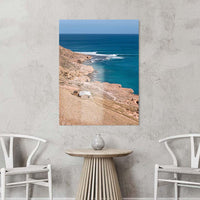 Quobba Station Western Australia coastal photography - Red Bluff left hand point break - frameless acrylic portrait print - premium contemporary wall art - WA fine art photography - acrylic prints Australia - Josh Whiting Photos