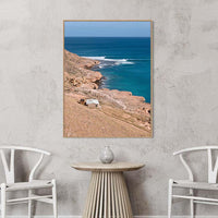 Red Bluff Quobba Station Western Australia - surf prints - oak floating frame canvas portrait - extra large coastal wall art - Australian photography print - beach decor - Josh Whiting Photos
