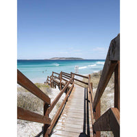coastal photography print ofturquoise water and white sand along the Western Australia coast