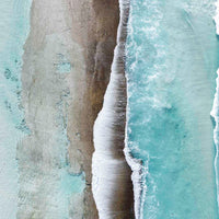 Aerial landscape photography of white sand and turquoise water along WA's south coast