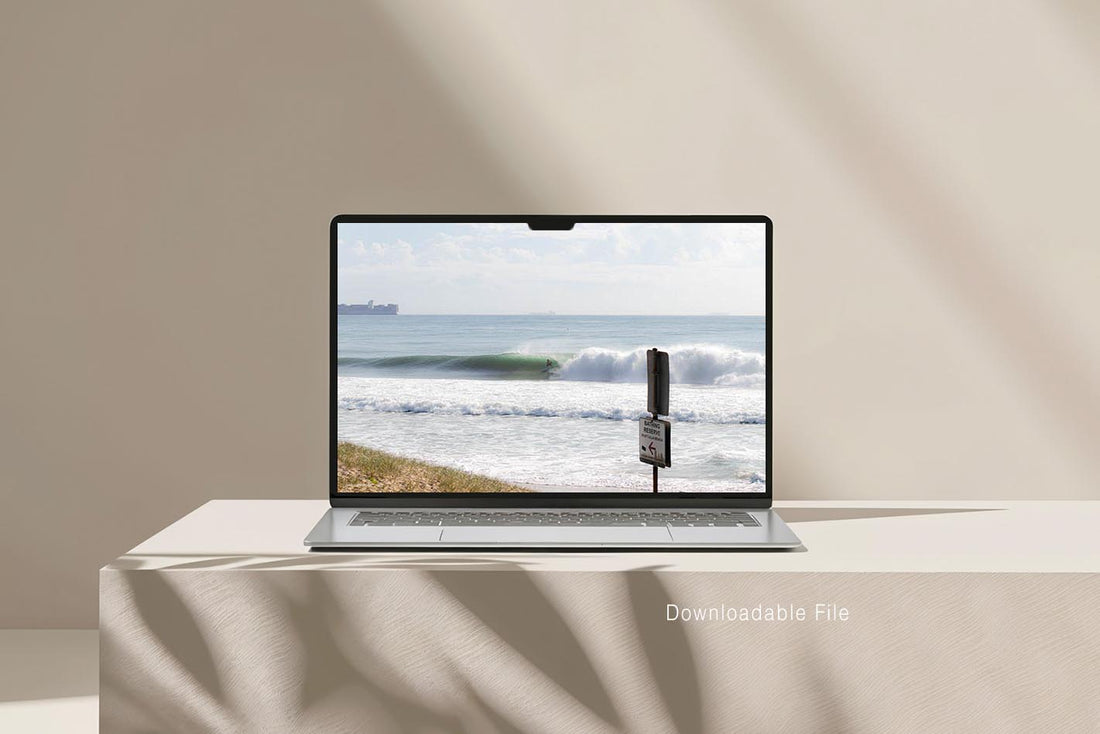 This Wurtulla Beach surf photography print is also available as an instant high resolution digital download