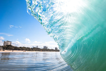 Mooloolaba Beach picture - Shore break at Mooloolaba Cheese Block - Sunshine Coast Surf Life Saving - Sunshine Coast local prints