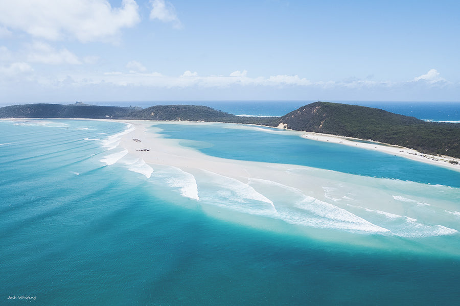 Double Island Point Aerial Photography Print - Sunshine Coast Photography - Josh Whiting Photos