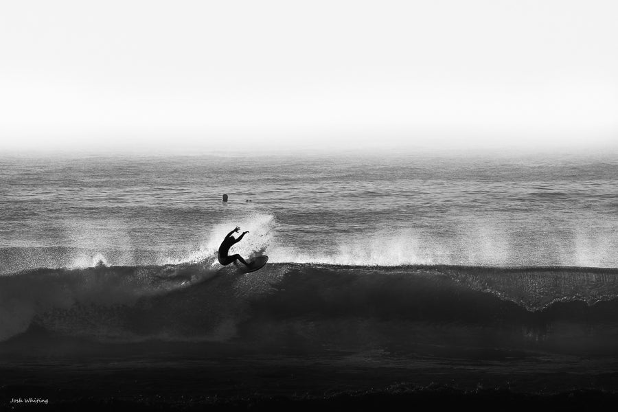 Surfing Photography Print - Sunshine Coast Artwork and Photography - Soul Surfer - Black and White Surf print