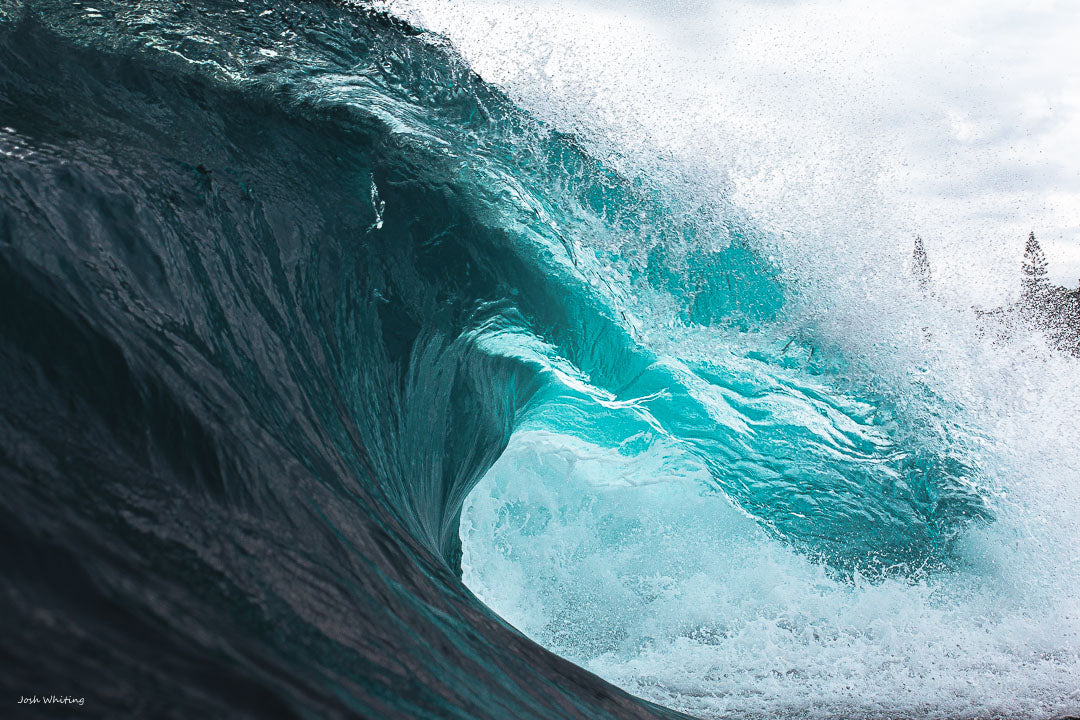 Raw ocean energy - Australian photography Print of a slab breaking over a reef. Josh Whiting Photos