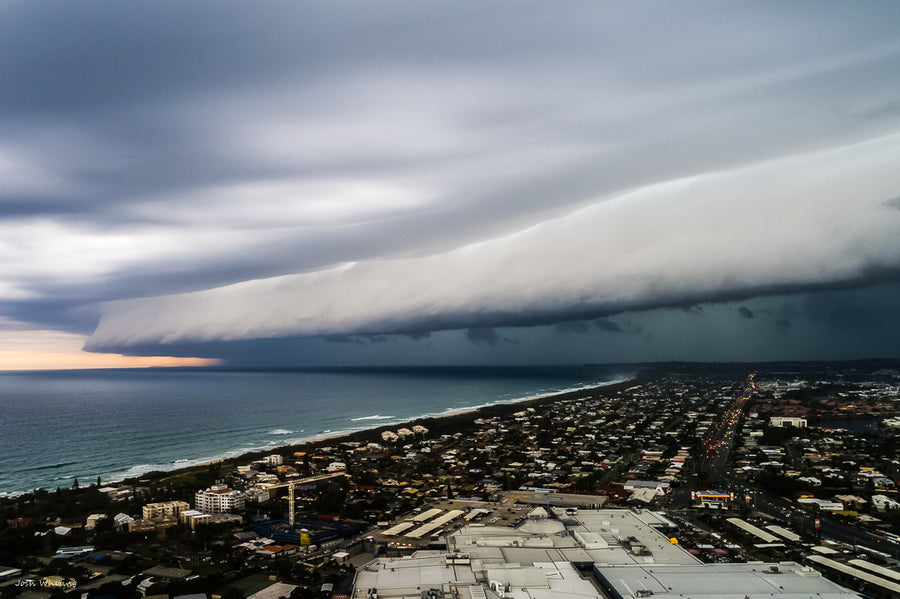 Sunshine Coast Photos - Aerial Prints - Storm Front | South East QLD - Josh Whiting Photos