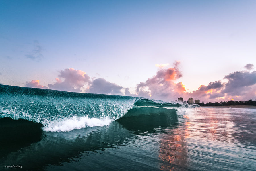 Sunshine Coast Artwork - Ocean Prints - Wave Crash | Mooloolaba Beach - Josh Whiting Photos