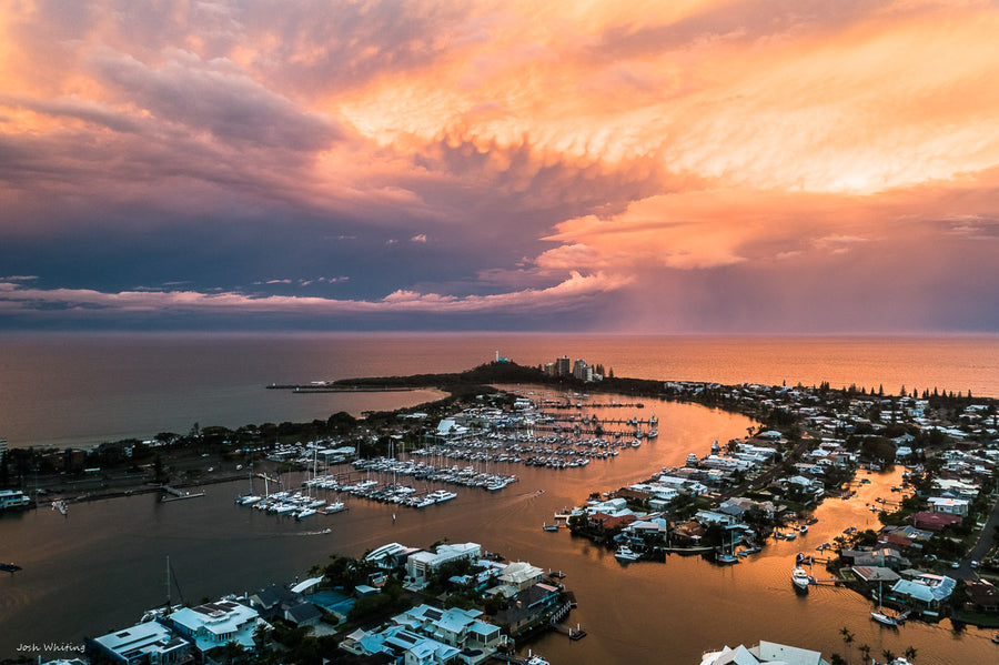 Sunshine Coast Artwork - Aerial Prints - Half Light | Sunshine Coast - Josh Whiting photos