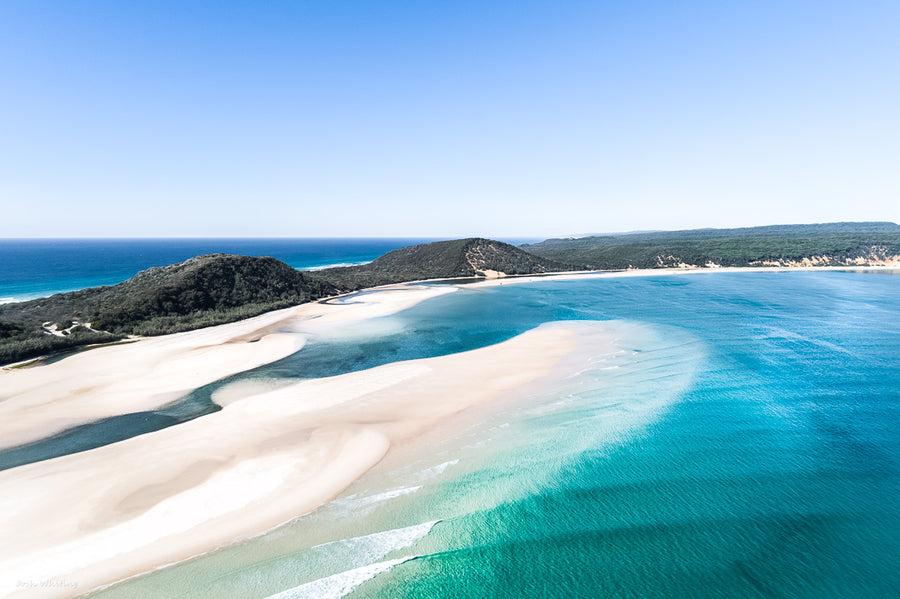 Sunshine Coast Coastal Décor - Aerial Prints - Island Life | Cooloola - Josh Whiting Photos