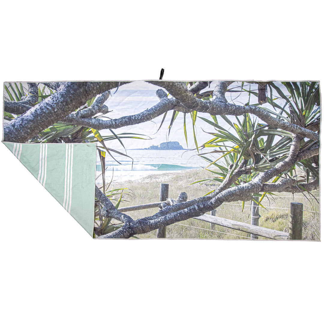 Mudjimba Island Sand free Beach Towel - Sunshine Coast Photography - Australian beach towel - sand free beach towel - Josh Whiting Photos